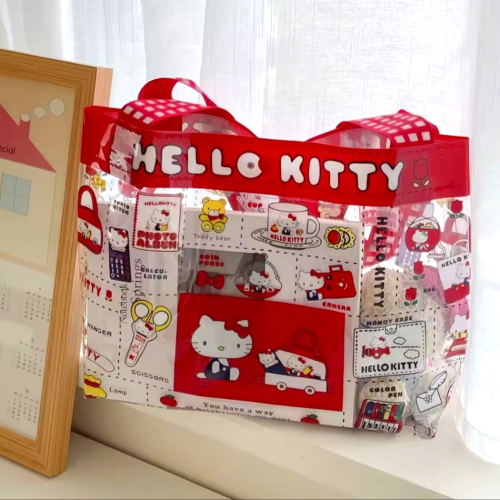 HELLO KITTY Clear Tote Bag